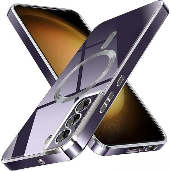 for Galaxy S22+ / S22 Plus Case,[Compatible with Magsafe],[10 FT Military Grade Drop Protection][Anti Yellowing] Slim Soft TPU Luxury Protective Phone Case for S22+Plus-Purple 11-sam s22p-05