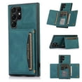thumbnail image 1 of Galaxy S22 Ultra Case with Card Slots, Allytech Back Flip Wallet Cover Premium PU Leather Impact Resistant Hands-Free Kickstand Case for Samsung Galaxy S22 Ultra 5G 6.8" 2022 Released, Blue, 1 of 6