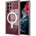 thumbnail image 1 of for Galaxy S22 Ultra Case Clear,[Compatible with Magsafe],[10 FT Military Grade Drop Protection][Anti Yellowing] Slim Soft TPU Phone Case for Galaxy S22 Ultra-Clear 14-sam s22u-01, 1 of 13