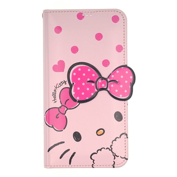 Galaxy S23 Case (6.1inch) HELLO KITTY Diary Wallet Flip Stand Function Mirror Cover - Shy Pink