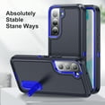 thumbnail image 1 of for Galaxy S23 Case Kickstand Durable 3-Layer Military Grade Protective Cover Hybrid Silicone Heavy Duty Rugged Shockproof Screen Lip Raised Protection for Samsung Galaxy S23 Case,
Blue, 1 of 6