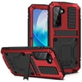 thumbnail image 1 of Galaxy S23 Case for Samsung S23 5G, Allytech Built-in Screen Protector 360° Full Body Heavy Duty Rugged Dropproof Anti-Scratch Shockproof Stand Case for Samsung Galaxy S23, Red, 1 of 8