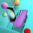 thumbnail image 1 of Galaxy S23 FE 5G 2023 Case, Defender Phone Case For Samsung Galaxy S23 FE 5G 2023 6.4",Takfox Heavy Duty Shockproof Rugged Rubber Full Body Protective, 3 in 1 Hybrid Bumper Hard Cover (Purple), 1 of 9