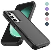 Taxfox Shockproof Silicon Back Cover Cell Phone Case for Samsung Galaxy S23 FE, Black