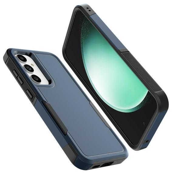 For Galaxy S23 FE 5G Case ,Sturdy Phone Case for Galaxy S23 FE 5G 6.4 inch ,Tiflook Shockproof Protection Heavy Duty Armor Hard Plastic & Rubber Rugged Bumper 2-in-1 Case Cover ( Blue )