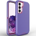thumbnail image 1 of Galaxy S23 Plus Case S23+ Case for Samsung Galaxy S23 Plus Case Military Drop Shockproof Armor Heavy Duty Rugged 3 in 1 Protection Cover for Galaxy S23 Plus Phone Case (Purple+Rose Red), 1 of 14