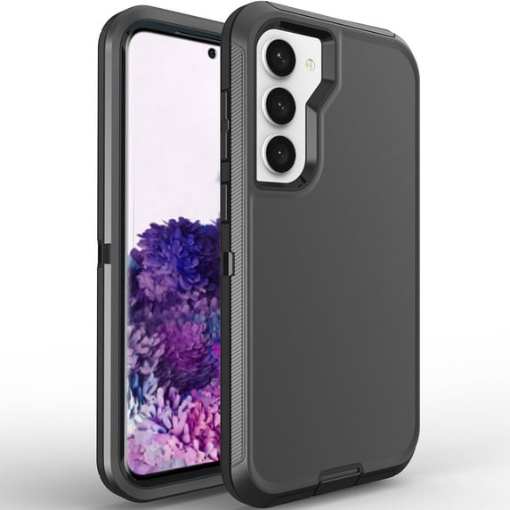 Galaxy S23 Plus Case S23+ Case for Samsung Galaxy S23 Plus Case Military Drop Shockproof Heavy Duty Rugged 3 in 1 Protection Cover for Galaxy S23 Plus Phone Case (Black+Black)
