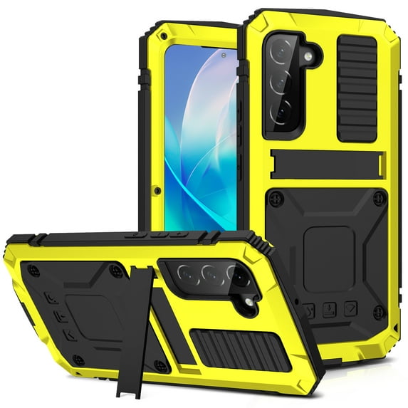 Galaxy S23 Plus Case for Samsung S23 Plus 5G, Allytech Built-in Screen Protector 360° Full Body Heavy Duty Rugged Dropproof Anti-Scratch Shockproof Stand Case for Samsung Galaxy S23 Plus, Yellow