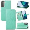thumbnail image 1 of Galaxy S23 Plus Wallet Case, Dteck Embossed Flower PU Leather Magneitc Flip Case With Hand Strap/Credit Card Holder for Samsung Galaxy S23+, Green, 1 of 9