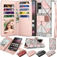 thumbnail image 1 of Galaxy S23/S23 Plus/S23 +/S23 Ultra 5G Wallet Case, Samsung Galaxy S23 Ultra PU Leather Case,Njjex Luxury Leather [9 Card Slots Holder] Carrying Folio Flip Cover [Detachable Magnetic Hard Case]-Marble, 1 of 5