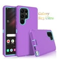 thumbnail image 1 of Galaxy S23 Ultra 5G Cases, 3 in 1 Sturdy Phone Case for Samsung Galaxy S23 Ultra 5G,Takfox Full-Body Shockproof Drop Protection Hybrid Bumper Rugged Rubber Cover Defend Matte Armor Phone Case -Purple, 1 of 6