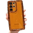thumbnail image 1 of for Galaxy S23 Ultra Case 6.8"(Not fit S23+)[10ft Drop Protection] Cute Clear Bright Colors Soap Design with Ultra Thick Edge Protection Soft Puff Phone Case(for Samsung Galaxy S23 Ultra, Brown), 1 of 7