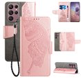 thumbnail image 1 of for Galaxy S23 Ultra Wallet Case, [Butterfly Embossed] PU Leather Wallet Case Flip Protective Phone Cover with Card Slots and Kickstand for Samsung Galaxy S23 Ultra 6.8 - Inch,Rosegold, 1 of 9
