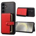 thumbnail image 1 of for Galaxy S23 Wallet Case with ID Card Holder [RFID Blocking] Premium PU Leather Kickstand Magnetic Clasp Shockproof Back Flip Credit Card Slots Phone Case For Samsung Galaxy S23,Red, 1 of 12