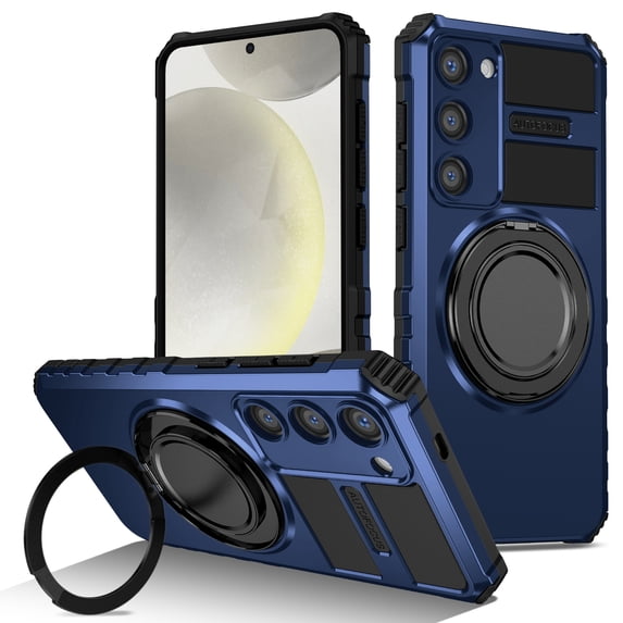 Galaxy S23 case Stand Compatible with Samsung Galaxy S23 Plus case Ring Anti-Drop Magnetic Heavy Duty Samsung S23 Phone Cover Shock Absorption 2 Layer Anti-Scratch funda,Royalblue