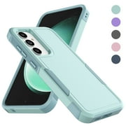 Galaxy S24 FE 5G Case, 2 in 1 Phone Case for Samsung Galaxy S24 FE 5G 6.7 inch ,Takfox Shockproof Protection Heavy Duty Armor Hard Plastic & Rubber Rugged Bumper Cover,Mintgreen