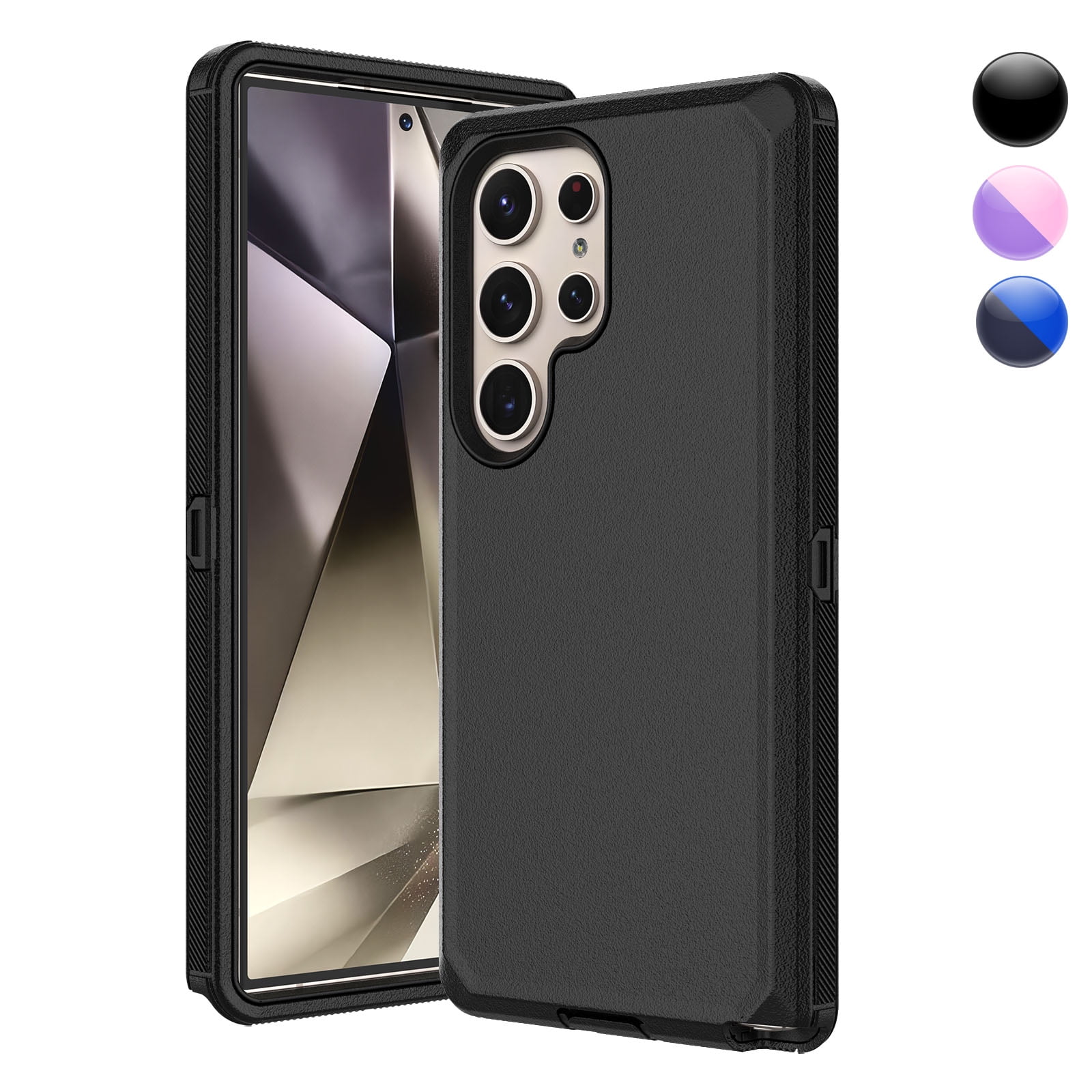 Galaxy S24 Plus 5G Case,Sturdy Phone Case for Samsung S24 Plus 5G,Njjex Full-Body Shockproof Protection Heavy Duty Armor Hard Plastic & Shock Absorption Rubber Rugged Bumper 3-in-1 Case Cover-Black - Walmart.com Galaxy S24 Plus 5G Case,Sturdy Phone Case for Samsung S24 Plus 5G,Njjex Full-Body Shockproof Protection Heavy Duty Armor Hard Plastic & Shock Absorption Rubber Rugged Bumper 3-in-1 Case Cover-Black - Walmart.com