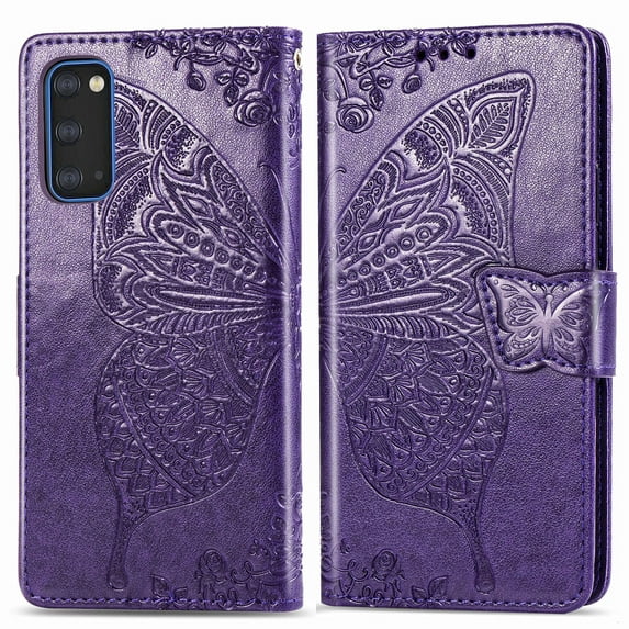 Galaxy S24 Plus Case, Galaxy S24 Plus Wallet Folio Case Magnetic Closure RFID Blocking Card Slots Kickstand Shockproof Case for Samsung Galaxy S24 Plus, Purple