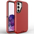 thumbnail image 1 of Galaxy S24 Plus Case S24+ Plus Case for Samsung Galaxy S24 Plus Case Military Drop Shockproof  Rugged 3 in 1 Protection Cover for Galaxy S24+ Plus Phone Case (Red+Black), 1 of 14