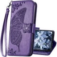 for Galaxy S24 Plus Case Wallet,Women Flip Folio Cover with Butterfly