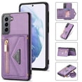 thumbnail image 1 of Galaxy S24 Plus Wallet Case, Soft PU Leather Kickstand Card Slots Holder Flip Folio Case Durable Shockproof Cover for Samsung Galaxy S24 Plus 5G 6.6 inch 2024,Purple, 1 of 7
