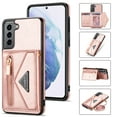 thumbnail image 1 of Galaxy S24 Plus Wallet Case, Soft PU Leather Kickstand Card Slots Holder Flip Folio Case Durable Shockproof Cover for Samsung Galaxy S24 Plus 5G 6.6 inch 2024,Pink, 1 of 7