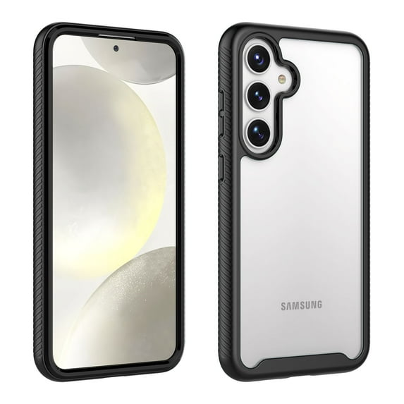 For Galaxy S24,S24 Plus,S24 Ultra 5G 2024 Case, Sturdy Case for Samsung S24 5G 2024, Njjex Full-body Rugged Bumper Samsung Galaxy S24 5G 2024 Case with Clear Back Slim Cover,Black