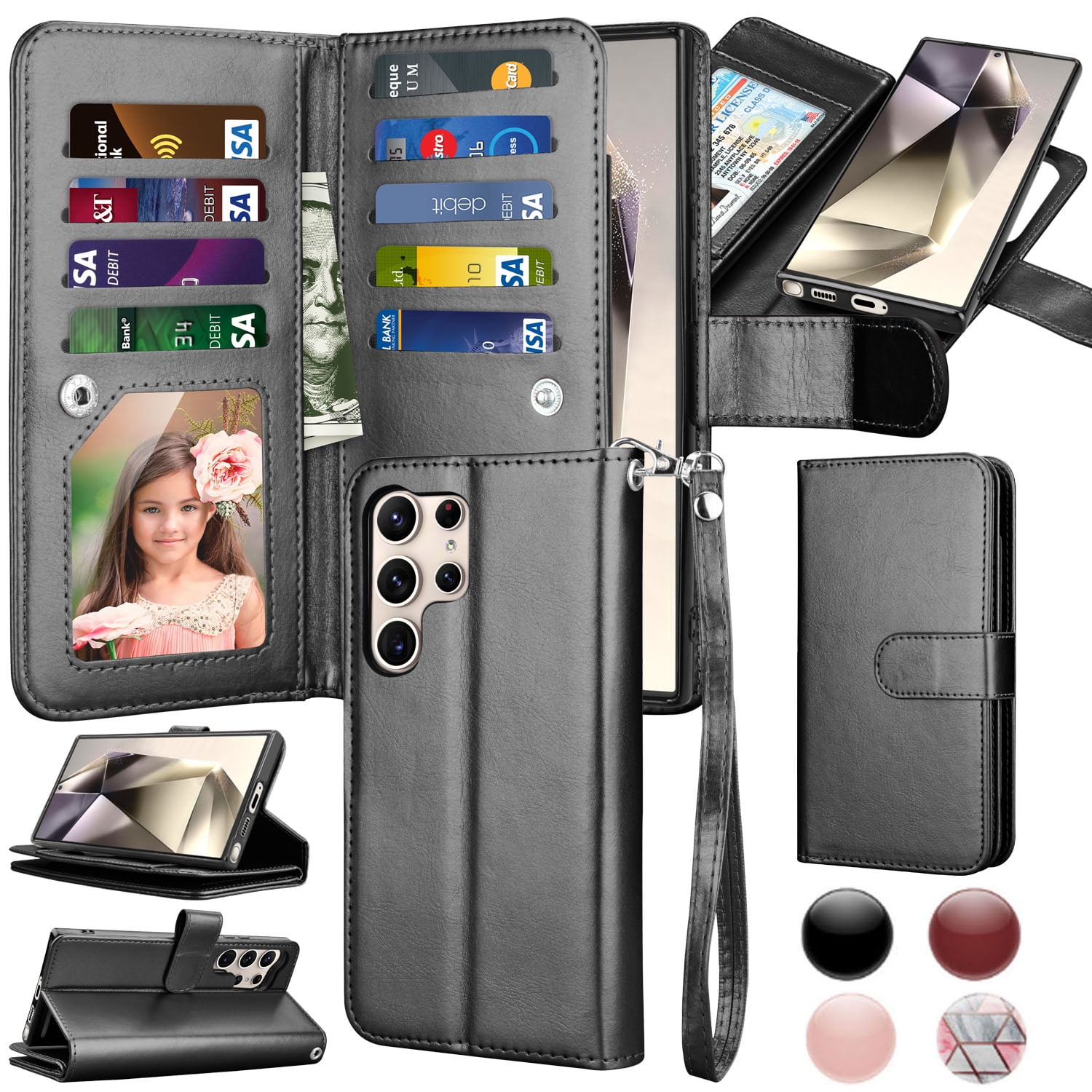 Galaxy S24 Ultra 5G Case, Takfox Wallet Case for Samsung Galaxy S24 ...