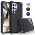 thumbnail image 1 of Galaxy S24 Ultra Cases, 3 in 1 Sturdy Phone Case for Samsung Galaxy S24 Ultra,Takfox Full-Body Shockproof Drop Protection Hybrid Bumper Rugged Rubber Cover Defend Matte Armor Phone Case -Blue, 1 of 10