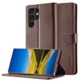thumbnail image 1 of Galaxy S24 Ultra Wallet Case for Samsung Galaxy S24 Ultra Premium Luxury PU Leather Wallet Flip Magnetic Clasp Cover Retro S24 Ultra Case Credit Card Holder Kickstand Shockproof Case,
Brown, 1 of 8