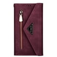 thumbnail image 1 of Galaxy S24 Wallet Phone Case,Dteck Crossbody Wallet Lager Capacity Purse With Zipper Pocket Flip Folio Stand Cover with Wrist Strap / Shoulder Strap for Samsung Galaxy S24,Winered, 1 of 5