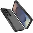 thumbnail image 1 of For Galaxy S25 5G Case ,Sturdy Phone Case for Samsung S25 5G ,Tiflook Shockproof Protection Heavy Duty Armor Hard Plastic & Rubber Rugged Bumper 2-in-1 Case Cover ( Black ), 1 of 6