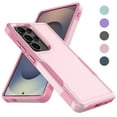 thumbnail image 1 of Galaxy S25 Case , 2 in 1 Phone Case for Samsung Galaxy S25 6.2 inch ,Takfox Shockproof Protection Heavy Duty Armor Hard Plastic & Rubber Rugged Full Body Bumper Cover- Pink, 1 of 10