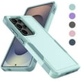 thumbnail image 1 of Galaxy S25 Case , 2 in 1 Phone Case for Samsung Galaxy S25 6.2 inch ,Takfox Shockproof Protection Heavy Duty Armor Hard Plastic & Rubber Rugged Full Body Bumper Cover- Mintgreen, 1 of 11