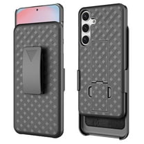 Galaxy S25 FE 5G Holster Case, Combo Shell & Holster Case - Super Slim Shell Case with Built-in Kickstand, Swivel Belt Clip Holster for Samsung Galaxy S25 FE (ONLY)