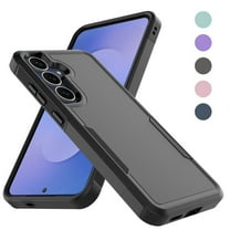 Galaxy S25 FE Case , 2 in 1 Phone Case for Samsung Galaxy S25 FE 5G 6.7 inch ,Takfox Shockproof Protection Heavy Duty Armor Hard Plastic & Rubber Rugged Full Body Bumper Cover- Black