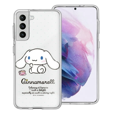 Galaxy S25 Plus Case (6.7inch) Sanrio Clear TPU Soft Jelly Cover - Cinnamoroll Coffee