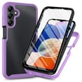 thumbnail image 1 of Galaxy S25 Plus Case with Built in Screen Protector,Dteck Full-Body Shockproof Rubber Hybrid Protection Crystal Clear PC Back Protective Phone Case Cover for Samsung Galaxy S25+,Purple, 1 of 7