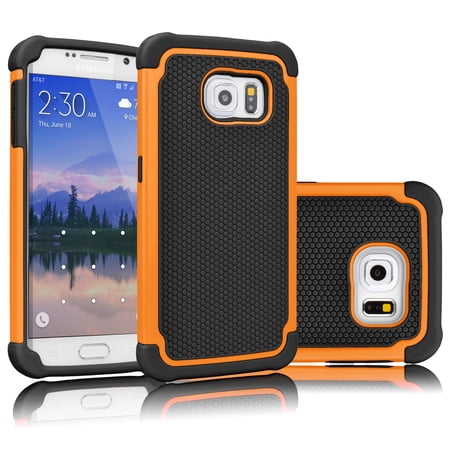 Galaxy S6 Case, Tekcoo(TM) [Tmajor Series] Shock Absorbing Hybrid Rubber Plastic Impact Defender Rugged Slim Hard Case Cover Shell For Samsung Galaxy S6 S VI G9200 GS6 All Carriers
