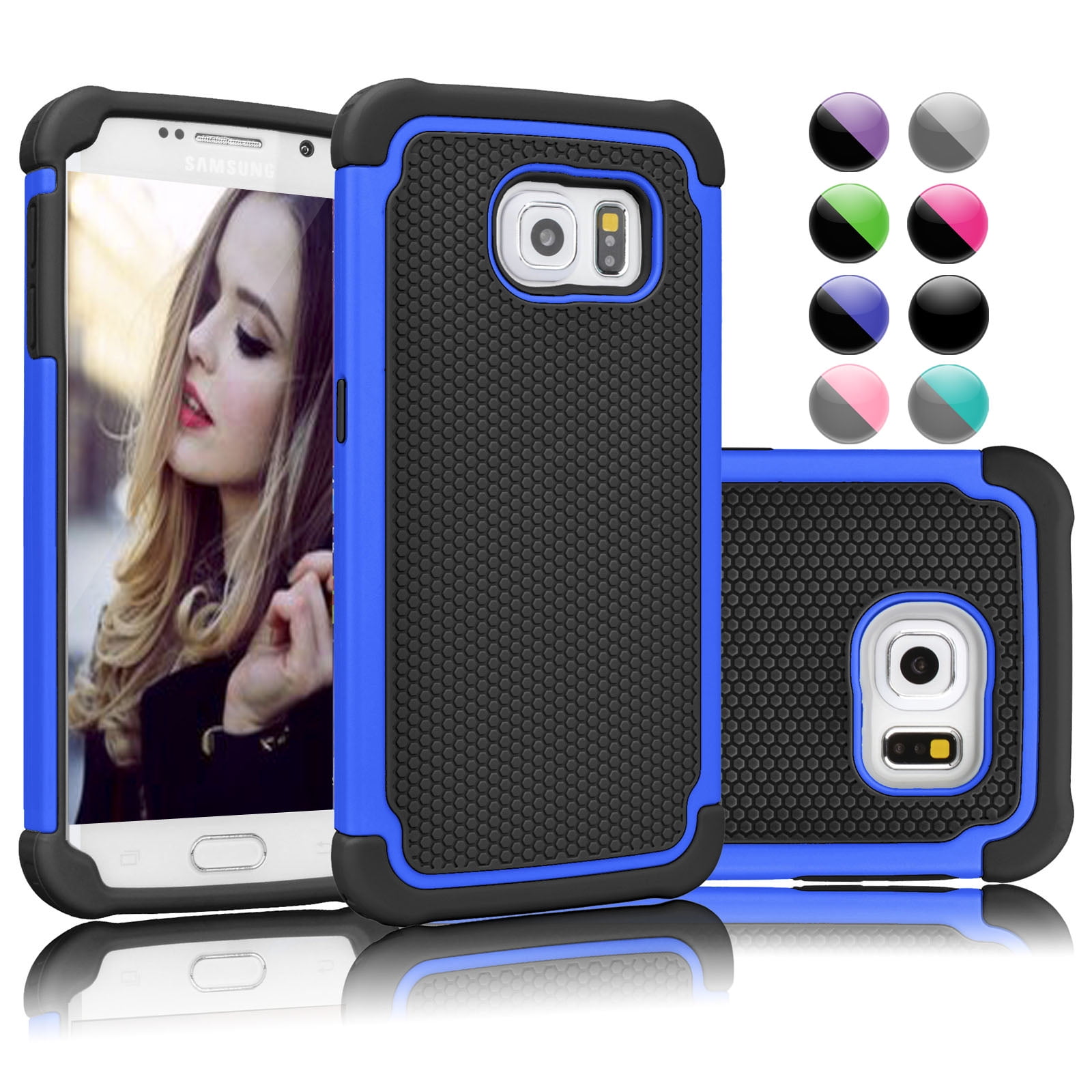 Samsung Galaxy S7 Case Case For Galaxy S7 Njjex Shock Absorbing Hybrid Rugged Rubber Plastic Impact Hard Case Cover For Samsung Galaxy S7 S VII G930