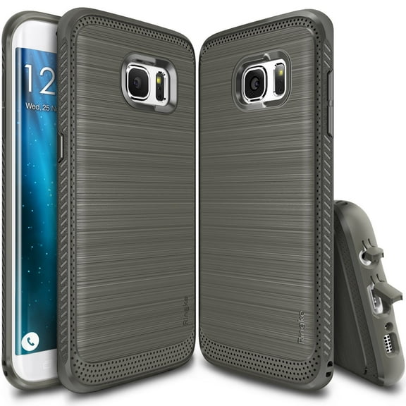 Galaxy S7 Edge Case, Ringke ONYX [GRAY] Durable Anti-Slip Drop Protection, TPU Defensive Case for Samsung Galaxy S7 Edge
