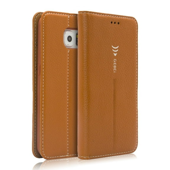 Galaxy S7 Edge Wallet Case, Mignova Slim Fit, Card Pocket, Magnetic Closure, Stand Feature, Premium PU Leather Flip Wallet Case for Samsung Galaxy S7 Edge (Brown)