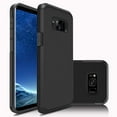 thumbnail image 1 of Galaxy S8 Plus Case, Dual Layer Protective Hybrid Armor Defender Case (Black), 1 of 8