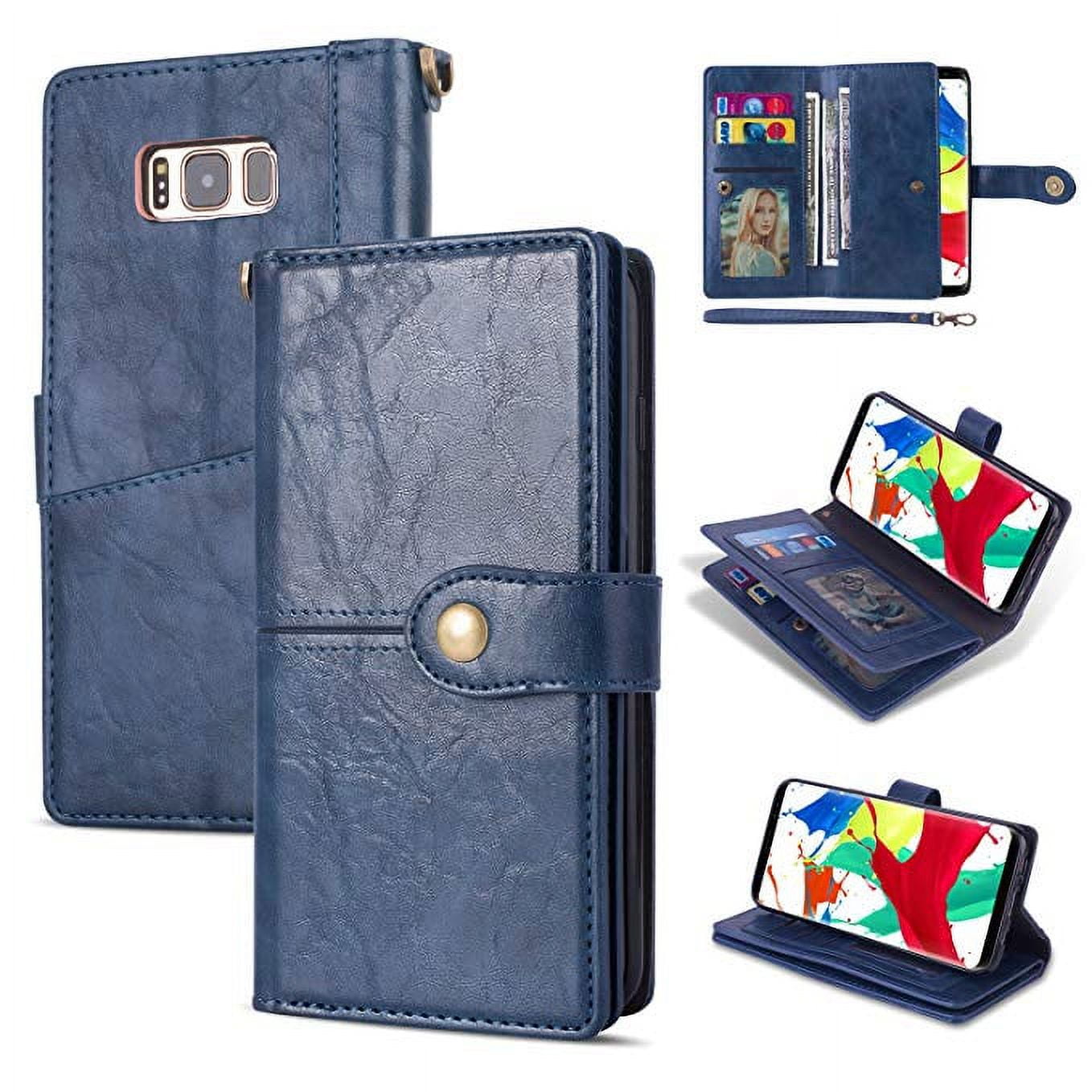 Galaxy S8+ Plus Wallet Case, Galaxy S8+ Plus Case, Allytech Vintage