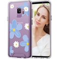 thumbnail image 1 of for Galaxy S9 Case, Floral Pattern Shockproof Protection Phone Cover, Silicone Protector Funda para Samsung S9 Transparent Flexible Sleek Durable Wireless Charging Compatible Case, 1 of 13