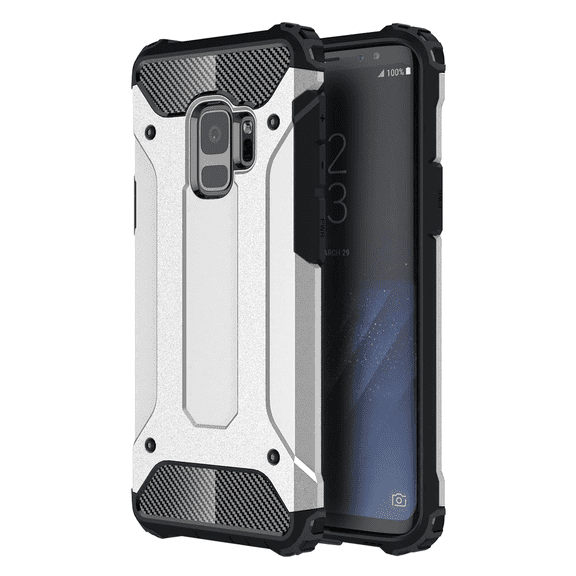 Galaxy S9 Case, S9 CASE, KAESAR Drop Protection Sleek Slim Fit Durable Anti-scratch Dual Layer Shockproof Dustproof Armor Cover Case For Samsung Galaxy S9 (Silver)