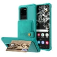 thumbnail image 1 of Galaxy S9 Wallet Case, Shockproof Rubber Card Holder Wallet PU Leather Back Phone Case Kickstand Protective Scratch Hybrid Bumper Shell for Samsung Galaxy S9 5.8 inch 2018, Green, 1 of 7