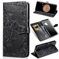thumbnail image 1 of Galaxy S9 Wallet Cases and Covers, Allytech Slim Premium PU Flip Stand Cover Mandala Embossed Full Body Protection with Card Holder Magnetic Closure for Samsung Galaxy S9 Phone, Black, 1 of 1