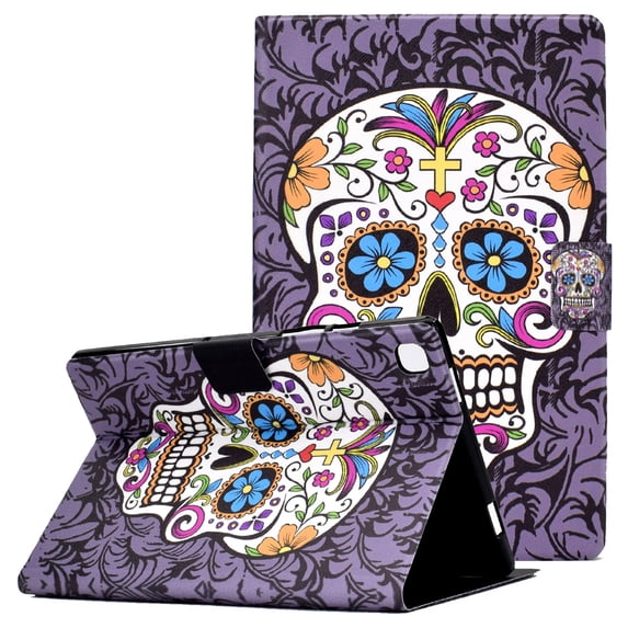 Galaxy SM-P610/P615 Case and Cover, Allytech PU Leather & TPU Bumper Multi-Angle Viewing Stand Cover Full Body Drop Proof Auto Sleep Wake Card Slots Case for Samsung Tab S6 Lite 10.4" 2020, Skeleton