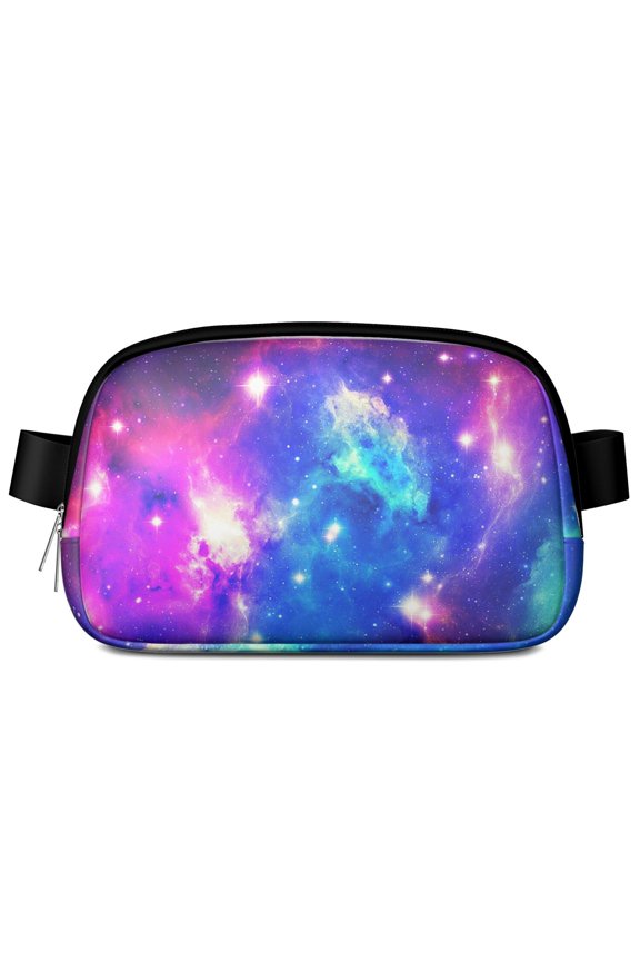 Galaxy Sci-Fi Fanny Pack – Celestial Print Waist Bag for Space Geeks and Nebula Lovers